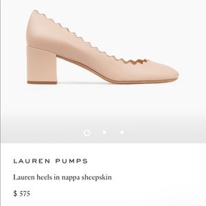 NWT Chloe Lauren Nude Suede Pumps